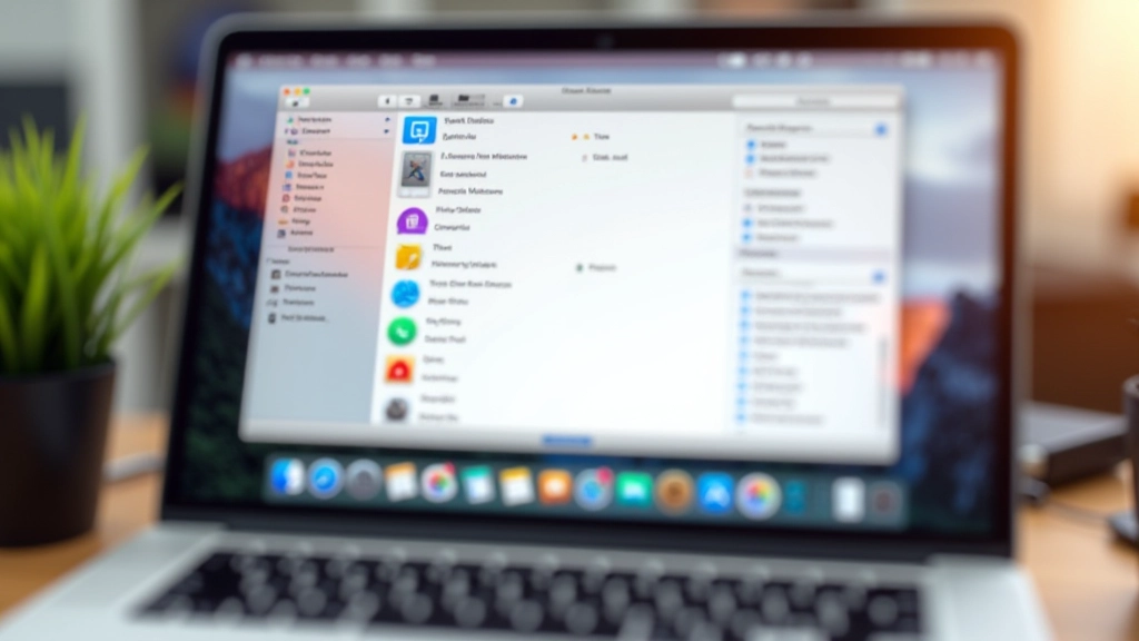 Ecrã de Mac mostrando as Preferências do Sistema com ícones de configuração visíveis